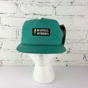 Deadstock Vintage Wyffels Hybrids Teal Sun Spark Cap